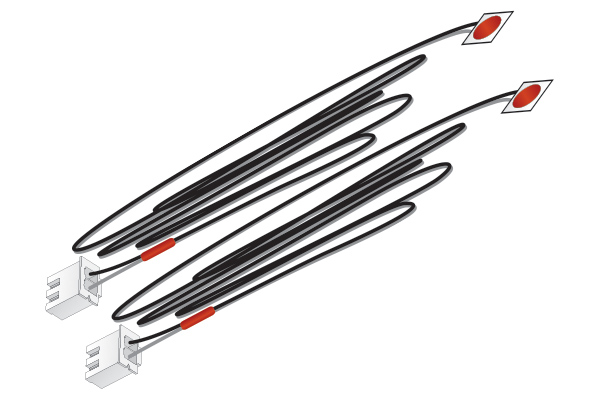 Bachmann Just Plug Lighting JP5739 / WJP5739 Red Stick-on LED Lights (By Woodland Scenics)