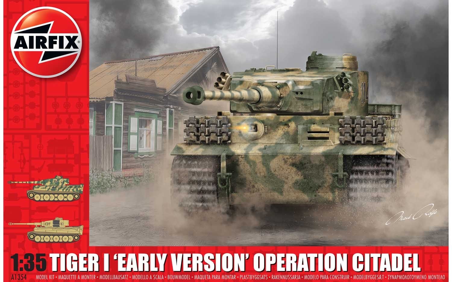 Airfix A1354 Tiger-1 Early Version - Operation Citadel 1:35 Model Tank Kit