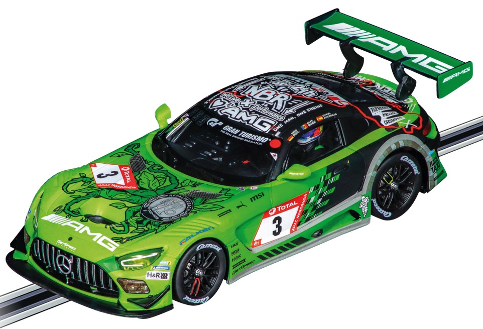 Carrera 20027776 Mercedes-AMG GT3 Evo \"GetSpeed Performance, No.3\", 24H Nürburgring (Scalextric Compatible Car)