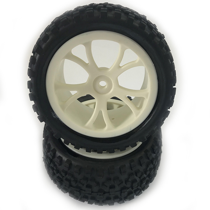 Fastrax 4WD Buggy Rear Wheels with Tyres (2) (Suit Tamiya 4WD) FAST0037W