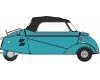 Pre-Order Oxford 18MBC008 Messerschmitt KR200 Turkisgrun 1:18 (Estimated Release Q2/2025)