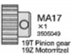 Tamiya 13505049 / 3505049 19t Pinion Gear For Gravel Hound