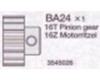 Tamiya 13545026 / 3545026 16t Pinion Gear (Ba24) For 58372 - High Lift