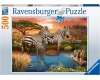 Ravensburger 500 Piece Jigsaw Puzzle - Zebras At The Watering Hole - 173761