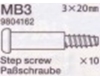 Tamiya 19804162 / 9804162 3x20mm Step Screw