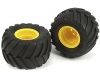 Tamiya 19805563 / 9805563 Rear Wheel/Tyre For 58205 Mad Bull