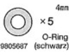 Tamiya 19805687 / 9805687 4mm Oring (5pcs)