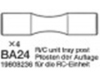 Tamiya 19808236 / 9808236 R/C Unit Tray Post(4) For 58431