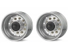 Truck: Carson C907026 1:14 Trailerwheel f. Tire wide Silver(2) (for Tamiya Trucks)