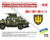 ICM 35748 Chevrons of Personnel & Camouflage of Military Vehicles of the Ukrainian Army 1:35 Decal Set
