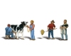 Woodland Scenics A1887 Dairy Farmers - HO Scale People (Suit Hornby OO Sets)