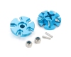 Fastrax FTTA128B Aluminium Wheel Hubs (Pair) for Tamiya Lunch Box, Midnight Pumpkin and Pajero