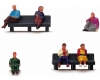 Hornby R7119 OO Scale People - Sitting People Figures