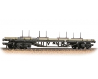 Bachmann 37-856E 30T Bogie Bolster BR Grey (Early) Weathered Wagon