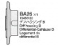 Tamiya 13450122 / 3450122 Diff Housing B For 58431