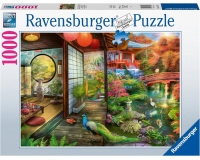 Ravensburger 1000 Piece Jigsaw Puzzle - Japanese Garden Teahouse Kyoto - 174973