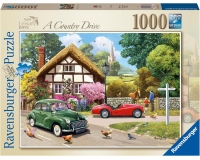 Ravensburger 1000 Piece Jigsaw Puzzle - Leisure Days - A Country Drive - Triumph and Morris - 176410