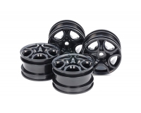 Tamiya 51659 C Shaped 10 Spoke Wheel - Black X 4