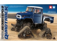 Tamiya 58704 Toyota Land Cruiser Quadtrack GF-01FT (Kit Without ESC or Custom Deal Bundle) 1:10 Radio Controlled R/C Car Model Kit (Special Price)