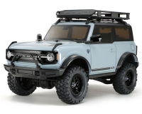 Tamiya 47483 Ford Bronco 2021 Blue-Grey PRE-PAINTED CC-02 4WD Off Roader - COMPLETE DEAL BUNDLE - 1:10 Radio Controlled R/C Car Model Kit