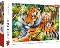 Trefl 1500 Piece Jigsaw Puzzle - Two Tigers - 26159