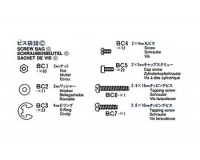 Tamiya 19465490 / 9465490 Screw Bag For 56304