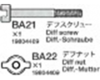 Tamiya 19804409 / 9804409 BBX Differential Screw, Differential Nut (MA16, MA17 x1)