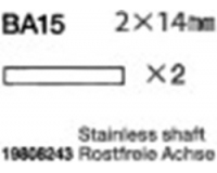 Tamiya 19808243 / 9808243 2x14mm Shaft (2) For 58431