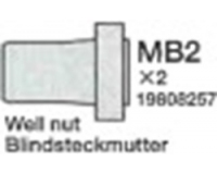 Tamiya 19808257 / 9808257 3mm Well Nut *2 for 58441 Buggy Champ 2009