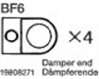 Tamiya 19808271 / 9808271 Damper End *4 for 58441 Buggy Champ 2009