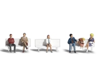 Woodland Scenics A1861 Bus Stop People - HO Scale People (Suit Hornby OO Sets)