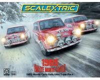 Pre-Order Scalextric C4488A 1965 Monte Carlo Rally Mini Triple Pack (Due Approx Q1 2025)