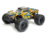 FTX RAMRAIDER Orange/Blue BRUSHED RC Monster Truck with 2S Lipo Battery for Reliable Performance FTX5499OB
