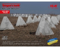 ICM 35746 Dragons Teeth Аnti-Tank Obstacles 1:35 Scale Diorama