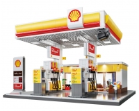 Cada C66026W Shell Retail Petrol Station - 1309pcs (Lego Compatible Brick Model)