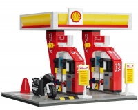 Cada C66028W Shell Retail Station V-Power Petrol Pumps - 305pcs (Lego Compatible Brick Model)