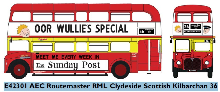 Pre-Order EFE 42301 AEC Routemaster RML Clydeside Scottish Kilbarchan 36 (Delayed until 2025)