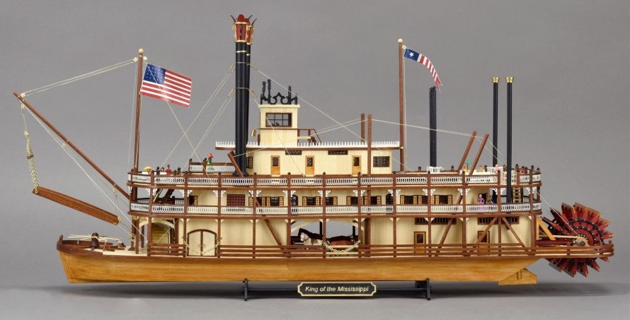 In Stock Artesania Latina 20515 Mississippi Paddle Steamer Wooden Boat