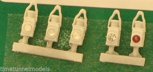 Springside DA19 BR Head & Tail Lamps White (5) - OO/1:76 Loco Accessories for Detailing Hornby and Bachmann Locos