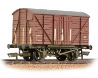 Bachmann 37-902B GWR 12T Shock Van Planked Ends BR Bauxite (Early) Weathered Wagon