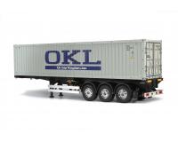 Pre-Order Tamiya 56377 3-Axle 40ft Container OKL Logistics 1:14 RC Trailer Kit for Tractor Truck Series - Due Spring 2025