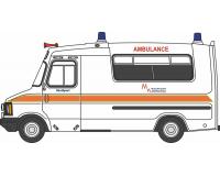 Pre-Order Oxford 76HAN001 Bedford CF Hanlon Ambulance Merseyside Ambulance Service 1:76 (Estimated Release Q2/2025)