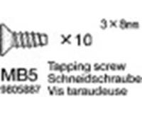 Tamiya 19805887 / 9805887 3x8mm Countersunk Tap Screw 58438