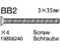 Tamiya 19808240 / 9808240 3x35mm Hex Countersunk Screw 58431