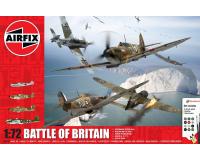 Airfix A50173A Battle of Britain Gift Set Model Kit 1:72 Scale with Paint and Glue included