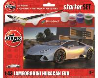 Airfix A55007 Starter Set - Lamborghini Huracan 1:43 Scale (Includes paint and glue) ###