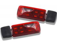 Truck: Carson C907038 1:14 Tractor Truck Taillights 6-sect.(2) (for Tamiya Trucks)