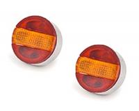 Truck: Carson C907039 1:14 Tr./Trail. Taillights 3-sec.rou.(2) (for Tamiya Trucks)