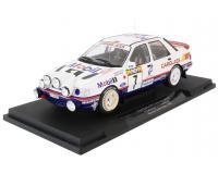 Model Car Group 18356 Ford Sierra Cosworth 4x4 #7 Mobil 1 Monte Carlo 1992 F.Delecour/D.Grataloup 1:18 Diecast Scale Model