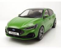 Model Car Group 18452 Ford Focus ST 2022 Metallic Green 1:18 Diecast Scale Model